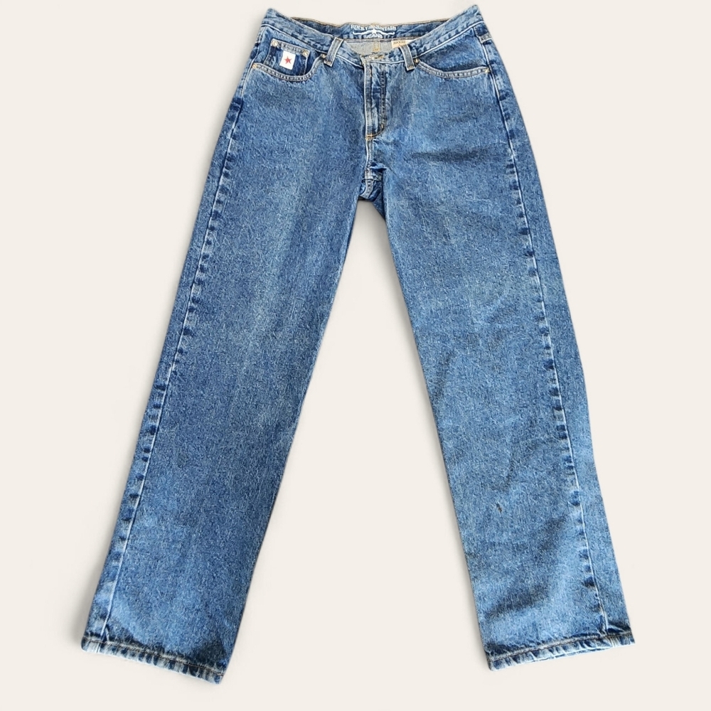 Rocky Mountain Jeans Rockies Relaxed High Rise Straight Leg 13R Blue Vintage 90s